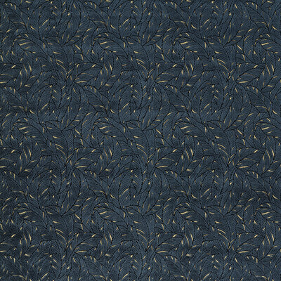 CLARKE AND CLARKE F1611/04.CAC.0 SELVA MIDNIGHT/GOLD VELVET Fabric - Eade's Wallpaper