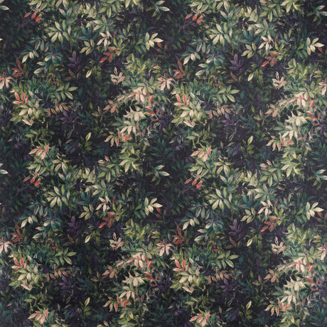 CLARKE AND CLARKE F1612/01.CAC.0 CONGO AMETHYST/EMERALD VELVET Fabric - Eade's Wallpaper