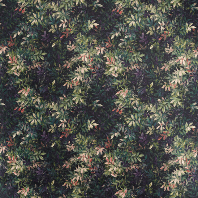 CLARKE AND CLARKE F1612/01.CAC.0 CONGO AMETHYST/EMERALD VELVET Fabric - Eade's Wallpaper
