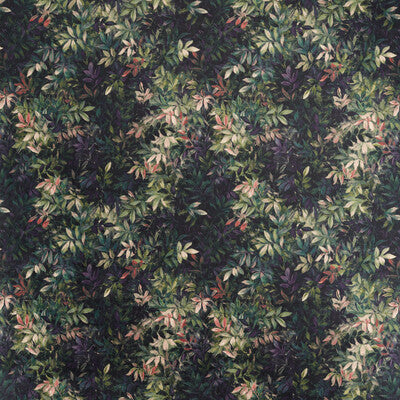 CLARKE AND CLARKE F1612/01.CAC.0 CONGO AMETHYST/EMERALD VELVET Fabric - Eade's Wallpaper