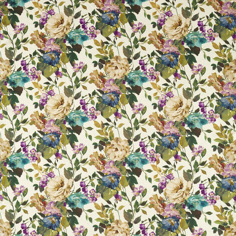 CLARKE AND CLARKE F1613/01.CAC.0 BLOOM AMETHYST Fabric - Eade's Wallpaper