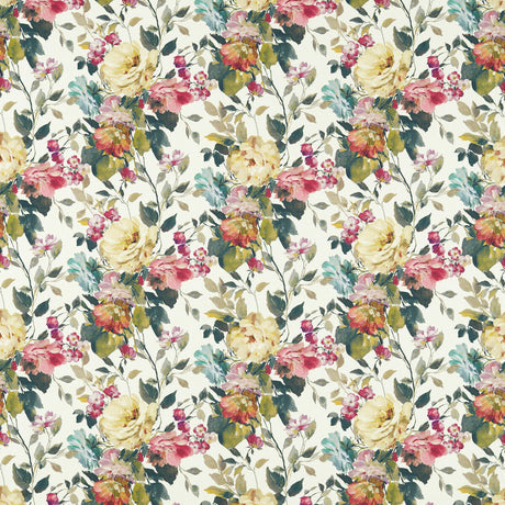 CLARKE AND CLARKE F1613/04.CAC.0 BLOOM MULTI Fabric - Eade's Wallpaper