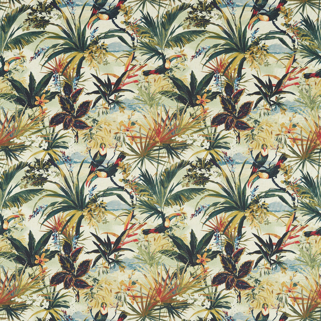 CLARKE AND CLARKE F1614/01.CAC.0 TOUCAN ANTIQUE Fabric - Eade's Wallpaper