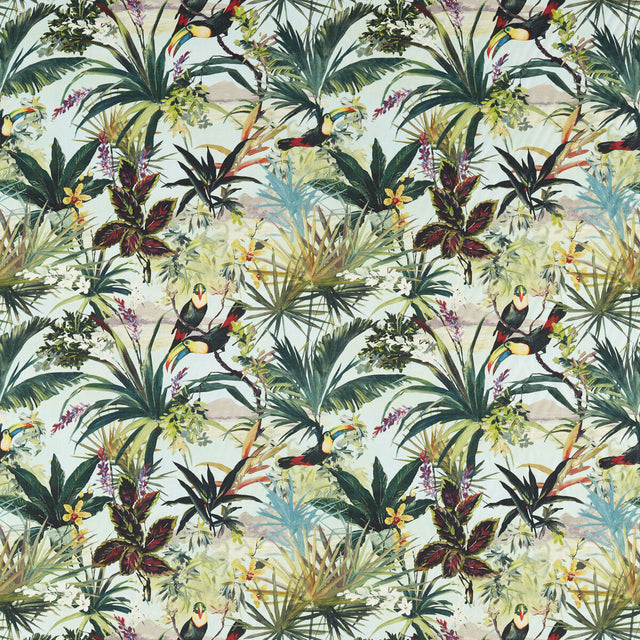 CLARKE AND CLARKE F1614/03.CAC.0 TOUCAN SKY Fabric - Eade's Wallpaper