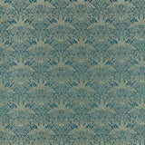 CLARKE AND CLARKE F1615/03.CAC.0 LEOPARDO KINGFISHER JACQUARD Fabric - Eade's Wallpaper