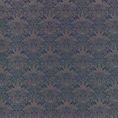 CLARKE AND CLARKE F1615/04.CAC.0 LEOPARDO MIDNIGHT/COPPER JACQUARD Fabric - Eade's Wallpaper