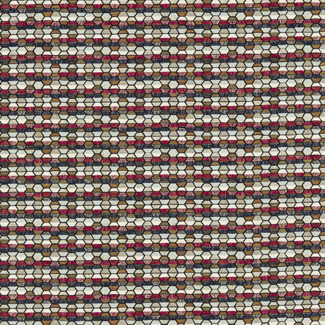 CLARKE AND CLARKE F1616/02.CAC.0 COSMIC MIDNIGHT/RUBY Fabric - Eade's Wallpaper