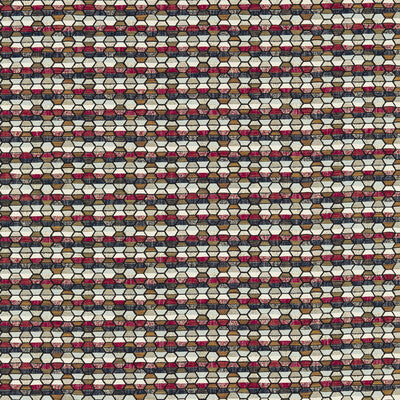 CLARKE AND CLARKE F1616/02.CAC.0 COSMIC MIDNIGHT/RUBY Fabric - Eade's Wallpaper