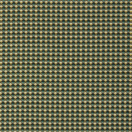 CLARKE AND CLARKE F1617/04.CAC.0 LYRA TEAL/CITRUS Fabric - Eade's Wallpaper
