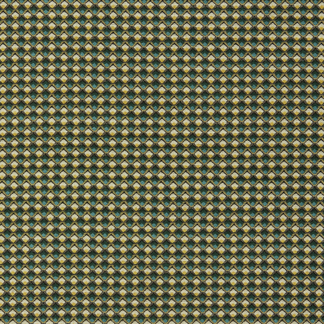 CLARKE AND CLARKE F1617/04.CAC.0 LYRA TEAL/CITRUS Fabric - Eade's Wallpaper