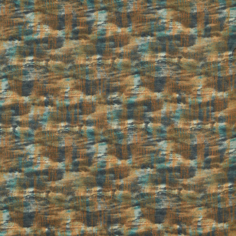 CLARKE AND CLARKE F1624/03.CAC.0 BERGEN KINGFISHER Fabric - Eade's Wallpaper