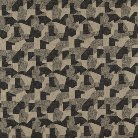 CLARKE AND CLARKE F1631/01.CAC.0 ESPEN CHARCOAL/LINEN Fabric - Eade's Wallpaper