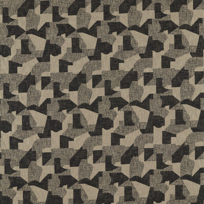 CLARKE AND CLARKE F1631/01.CAC.0 ESPEN CHARCOAL/LINEN Fabric - Eade's Wallpaper