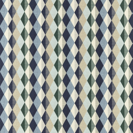 CLARKE AND CLARKE F1637/01.CAC.0 DENVER MINERAL/NAVY Fabric - Eade's Wallpaper