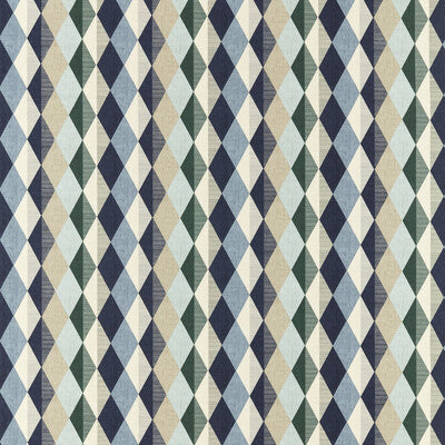 CLARKE AND CLARKE F1637/01.CAC.0 DENVER MINERAL/NAVY Fabric - Eade's Wallpaper