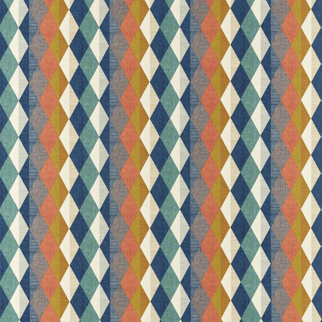 CLARKE AND CLARKE F1637/03.CAC.0 DENVER MULTI Fabric - Eade's Wallpaper