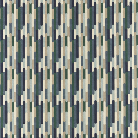 CLARKE AND CLARKE F1641/01.CAC.0 SEATTLE MINERAL/NAVY Fabric - Eade's Wallpaper