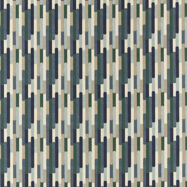 CLARKE AND CLARKE F1641/01.CAC.0 SEATTLE MINERAL/NAVY Fabric - Eade's Wallpaper