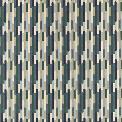 CLARKE AND CLARKE F1641/01.CAC.0 SEATTLE MINERAL/NAVY Fabric - Eade's Wallpaper