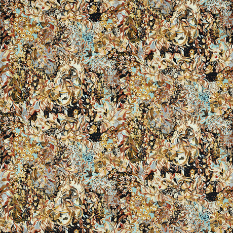 CLARKE AND CLARKE F1646/03.CAC.0 AUBREY VELVET NOIR/MINERAL Fabric - Eade's Wallpaper