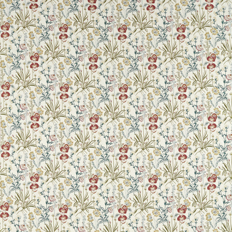 CLARKE AND CLARKE F1647/01.CAC.0 ELMSDALE JACQUARD FOREST/LINEN Fabric - Eade's Wallpaper