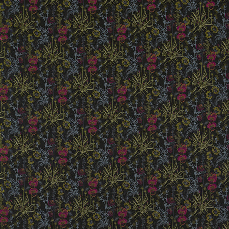 CLARKE AND CLARKE F1647/02.CAC.0 ELMSDALE JACQUARD NOIR Fabric - Eade's Wallpaper