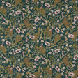 CLARKE AND CLARKE F1648/02.CAC.0 HAZELBURY LINEN FOREST Fabric - Eade's Wallpaper
