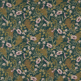CLARKE AND CLARKE F1648/02.CAC.0 HAZELBURY LINEN FOREST Fabric - Eade's Wallpaper