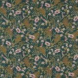 CLARKE AND CLARKE F1648/02.CAC.0 HAZELBURY LINEN FOREST Fabric - Eade's Wallpaper
