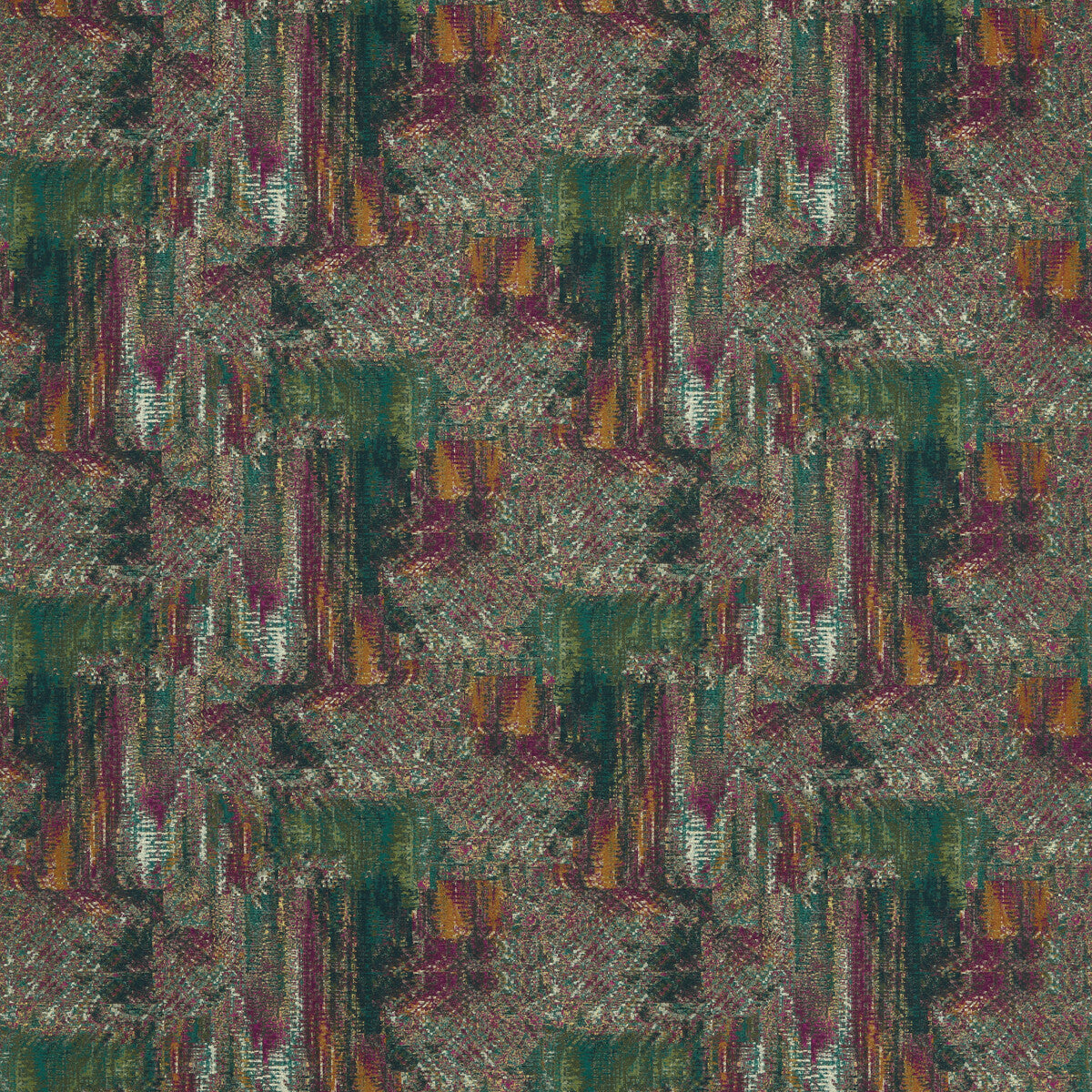 CLARKE AND CLARKE F1649/01.CAC.0 HILLCREST VELVET FOREST/RASPBERRY Fabric - Eade's Wallpaper