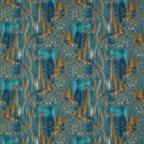 CLARKE AND CLARKE F1649/05.CAC.0 HILLCREST VELVET TEAL/SPICE Fabric - Eade's Wallpaper