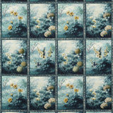 CLARKE AND CLARKE F1651/01.CAC.0 ARTUS DENIM OCHRE Fabric - Eade's Wallpaper