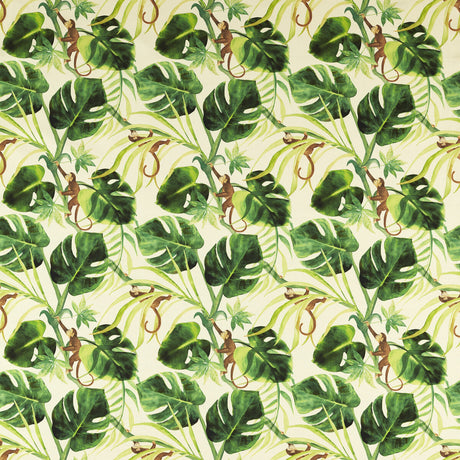 CLARKE AND CLARKE F1671/01.CAC.0 MONKEY BIZ OUTDOOR NAT Fabric - Eade's Wallpaper