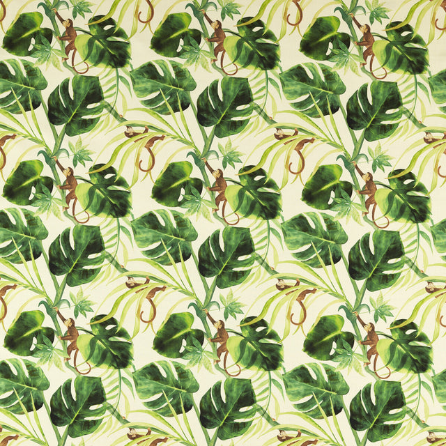 CLARKE AND CLARKE F1671/01.CAC.0 MONKEY BIZ OUTDOOR NAT Fabric - Eade's Wallpaper