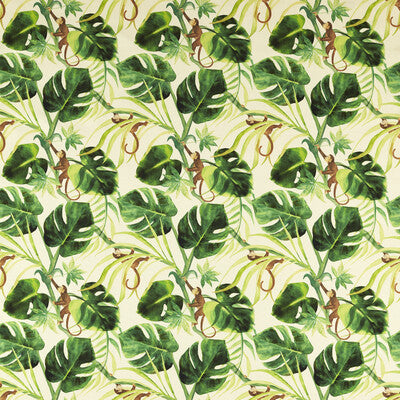 CLARKE AND CLARKE F1671/01.CAC.0 MONKEY BIZ OUTDOOR NAT Fabric - Eade's Wallpaper
