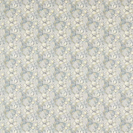 CLARKE AND CLARKE F1677/02.CAC.0 GOLDEN LILY SLATE/DOVE Fabric - Eade's Wallpaper