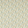 CLARKE AND CLARKE F1677/04.CAC.0 GOLDEN LILY LINEN/TEAL Fabric - Eade's Wallpaper