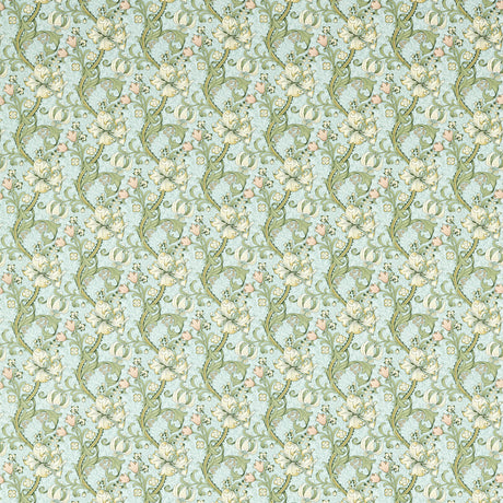 CLARKE AND CLARKE F1677/05.CAC.0 GOLDEN LILY APPLE/BLUSH Fabric - Eade's Wallpaper