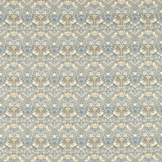 CLARKE AND CLARKE F1678/02.CAC.0 STRAWBERRY THIEF SLATE Fabric - Eade's Wallpaper