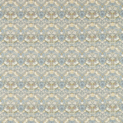 CLARKE AND CLARKE F1678/02.CAC.0 STRAWBERRY THIEF SLATE Fabric - Eade's Wallpaper