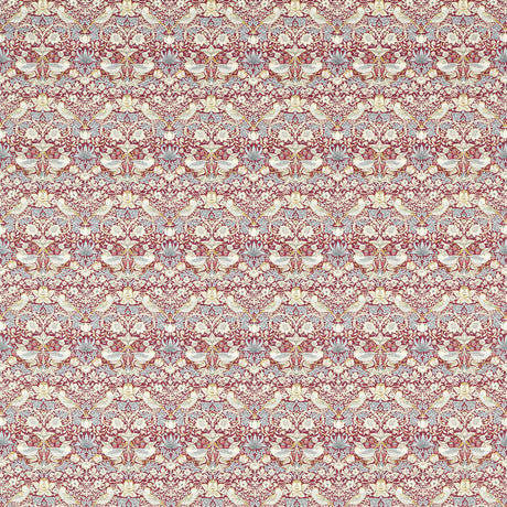 CLARKE AND CLARKE F1678/03.CAC.0 STRAWBERRY THIEF PLUM Fabric - Eade's Wallpaper