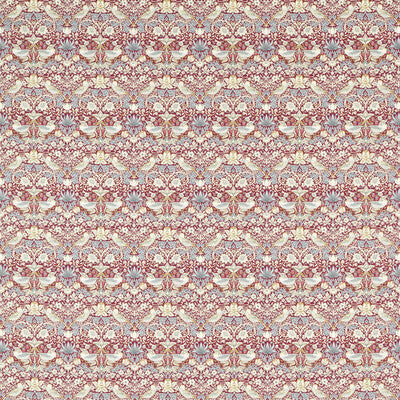 CLARKE AND CLARKE F1678/03.CAC.0 STRAWBERRY THIEF PLUM Fabric - Eade's Wallpaper