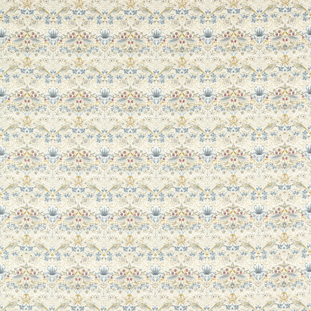 CLARKE AND CLARKE F1678/04.CAC.0 STRAWBERRY THIEF LINEN Fabric - Eade's Wallpaper