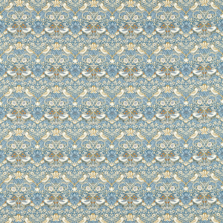 CLARKE AND CLARKE F1678/06.CAC.0 STRAWBERRY THIEF DENIM Fabric - Eade's Wallpaper