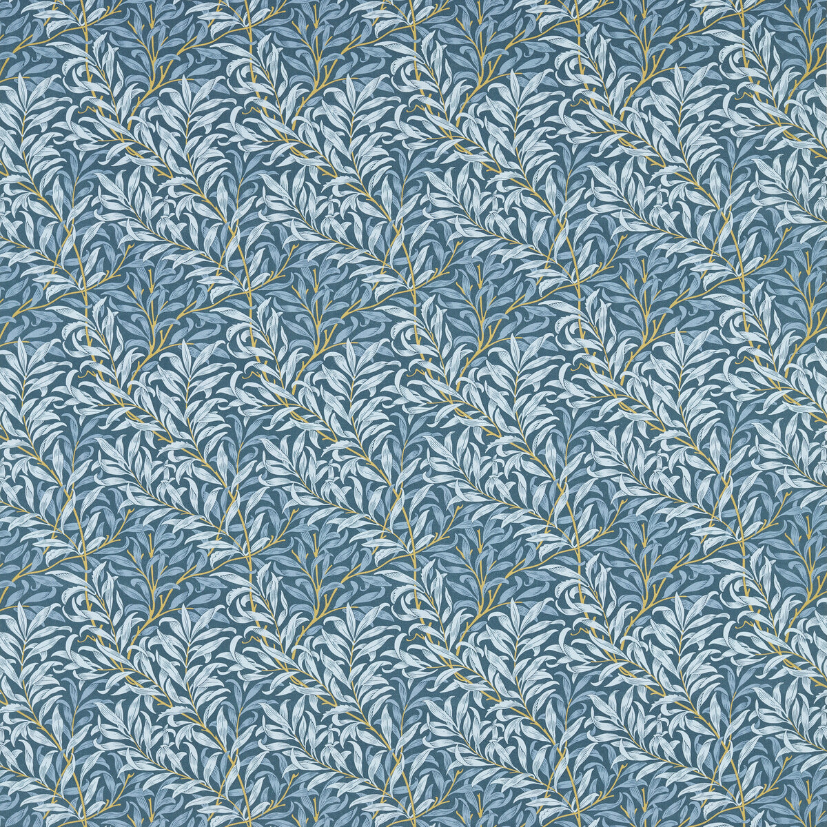 CLARKE AND CLARKE F1679/01.CAC.0 WILLOW BOUGHS DENIM Fabric - Eade's Wallpaper