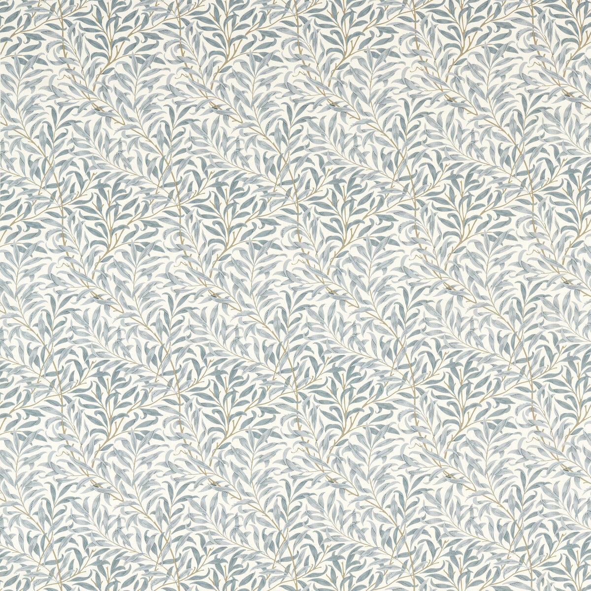 CLARKE AND CLARKE F1679/02.CAC.0 WILLOW BOUGHS MINERAL Fabric - Eade's Wallpaper
