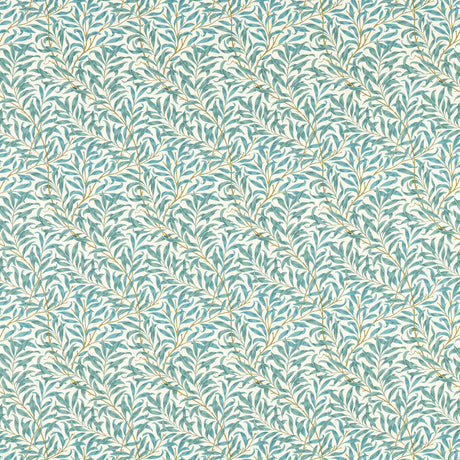 CLARKE AND CLARKE F1679/05.CAC.0 WILLOW BOUGHS TEAL Fabric - Eade's Wallpaper