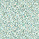 CLARKE AND CLARKE F1679/05.CAC.0 WILLOW BOUGHS TEAL Fabric - Eade's Wallpaper