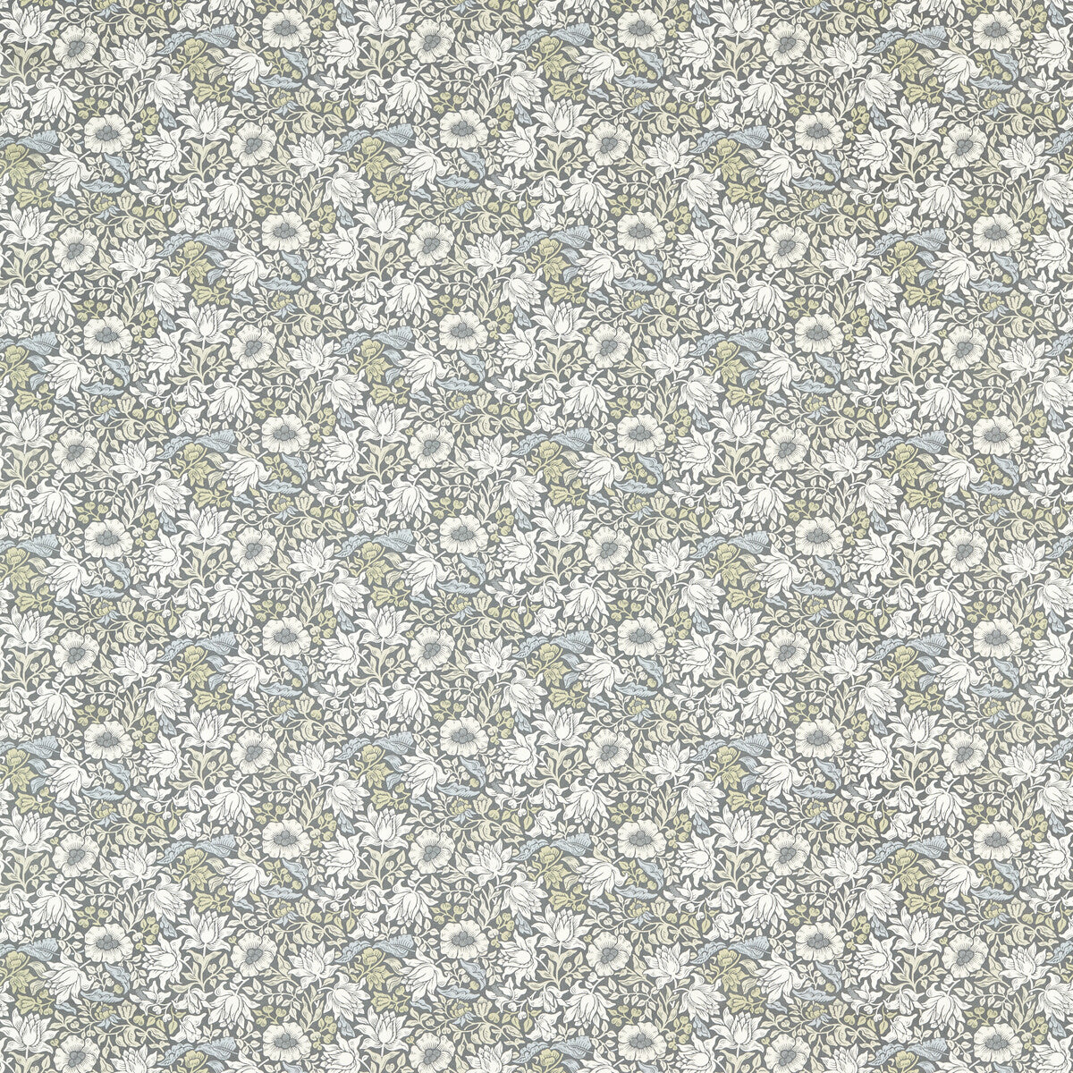 CLARKE AND CLARKE F1680/01.CAC.0 MALLOW SLATE/DOVE Fabric - Eade's Wallpaper