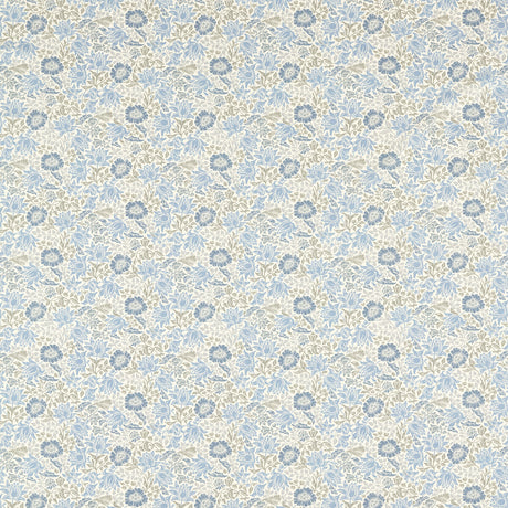 CLARKE AND CLARKE F1680/03.CAC.0 MALLOW DENIM/IVORY Fabric - Eade's Wallpaper